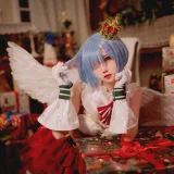 花柒Hana《圣诞蕾姆cos》主题写真：22张全套美图