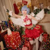 花柒Hana《圣诞蕾姆cos》主题写真：22张全套美图