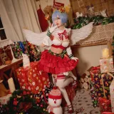 花柒Hana《圣诞蕾姆cos》主题写真：22张全套美图