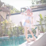 花柒Hana《夏日甜芯泳装写真》主题写真：37张全套美图