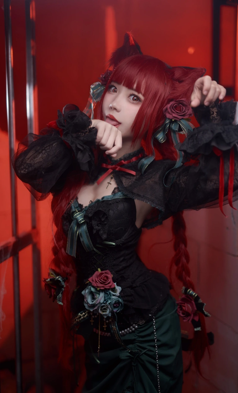 花柒Hana《火焰猫燐》主题写真：10张全套美图