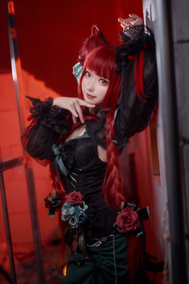 花柒Hana《火焰猫燐》主题写真：10张全套美图