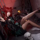 花柒Hana《火焰猫燐》主题写真：10张全套美图