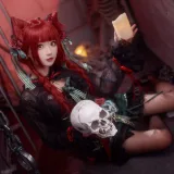 花柒Hana《火焰猫燐》主题写真：10张全套美图