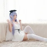 花柒Hana《独角兽清凉阅读时光》主题写真：20张全套美图