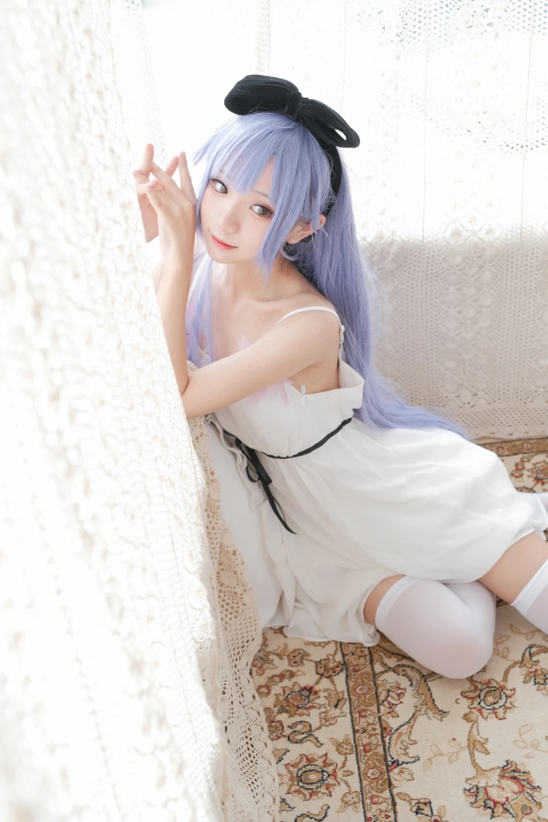 花柒Hana《独角兽清凉阅读时光》主题写真：20张全套美图