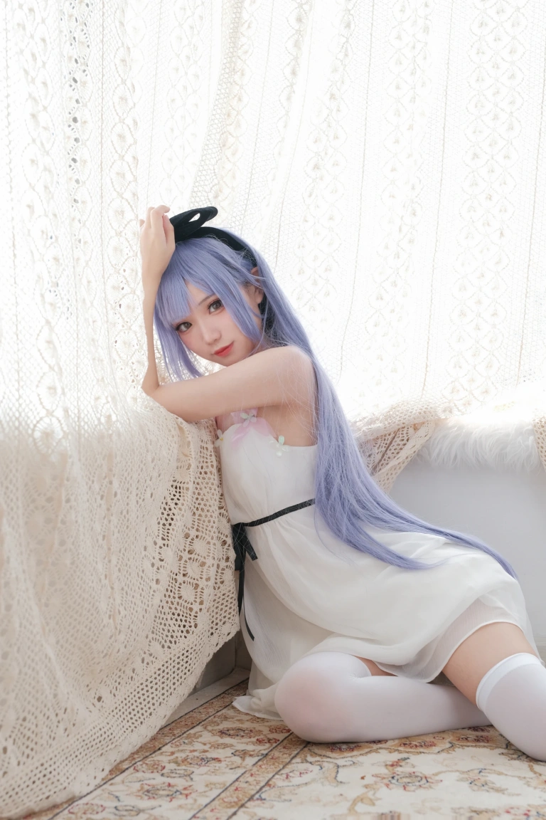 花柒Hana《独角兽清凉阅读时光》主题写真：20张全套美图