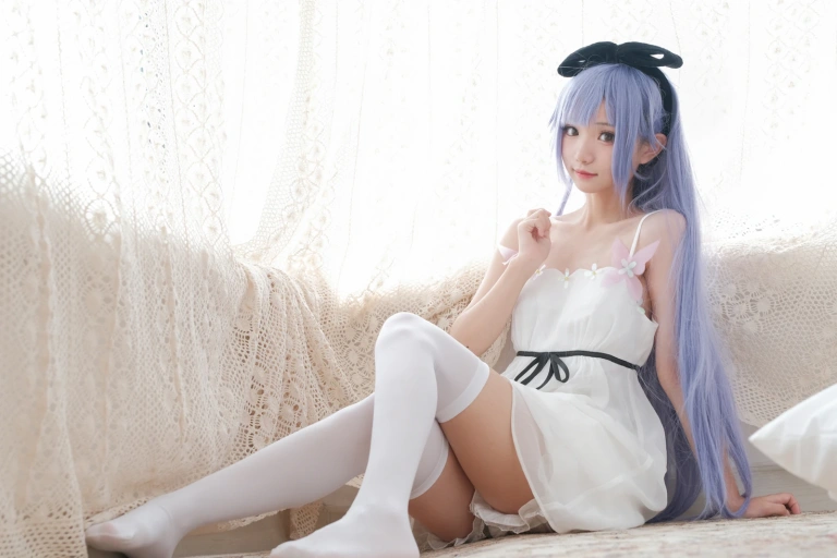 花柒Hana《独角兽清凉阅读时光》主题写真：20张全套美图