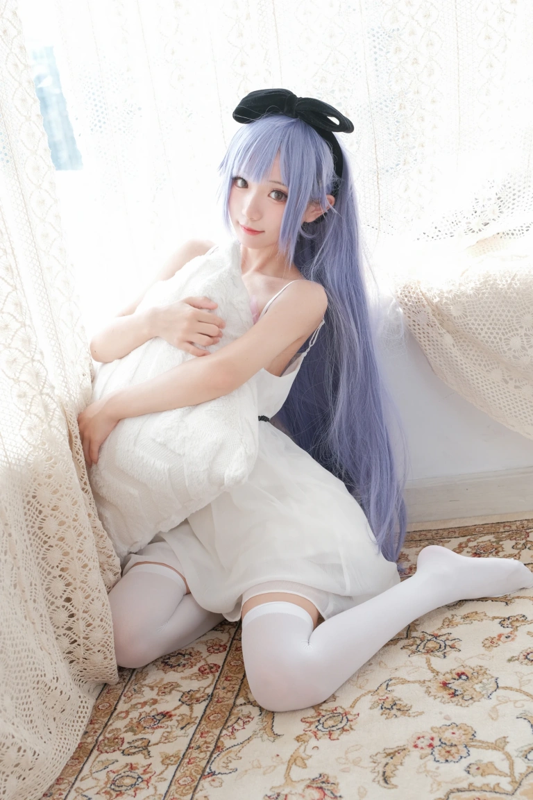 花柒Hana《独角兽清凉阅读时光》主题写真：20张全套美图