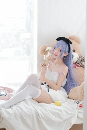 花柒Hana《独角兽清凉阅读时光》主题写真：20张全套美图