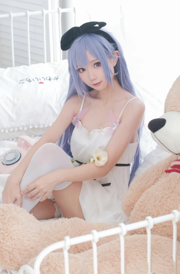 花柒Hana《独角兽清凉阅读时光》主题写真：20张全套美图