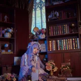 花柒Hana《帕秋莉睡衣》主题写真：13张全套美图