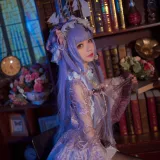 花柒Hana《帕秋莉睡衣》主题写真：13张全套美图