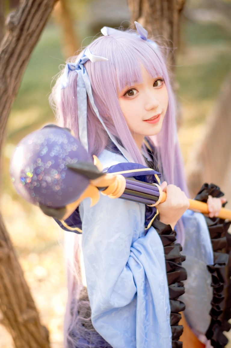 花柒Hana《镜华（小仓唯）cos正片》主题写真：18张全套美图