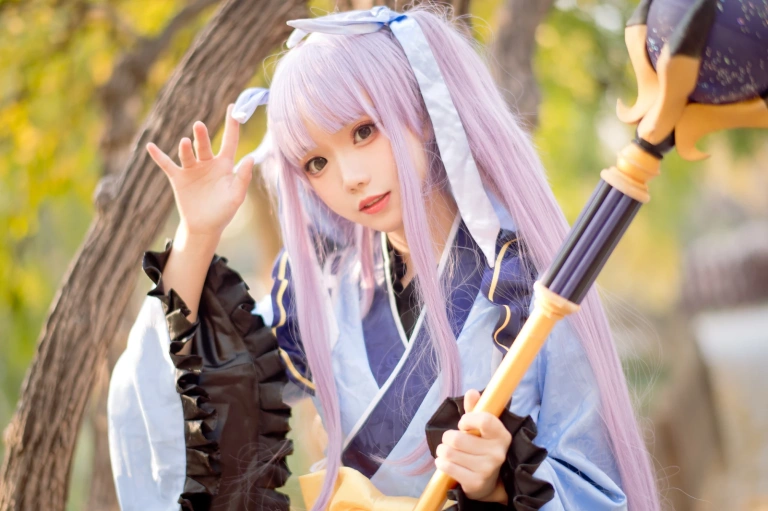 花柒Hana《镜华（小仓唯）cos正片》主题写真：18张全套美图
