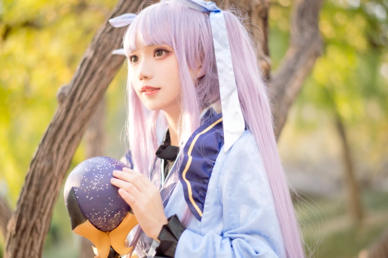 花柒Hana《镜华（小仓唯）cos正片》主题写真：18张全套美图