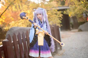 花柒Hana《镜华（小仓唯）cos正片》主题写真：18张全套美图