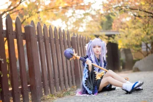 花柒Hana《镜华（小仓唯）cos正片》主题写真：18张全套美图