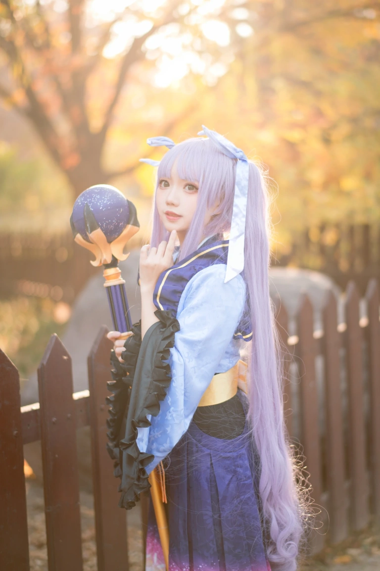 花柒Hana《镜华（小仓唯）cos正片》主题写真：18张全套美图