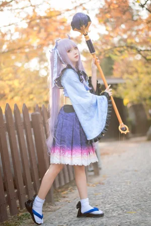 花柒Hana《镜华（小仓唯）cos正片》主题写真：18张全套美图