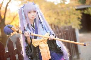 花柒Hana《镜华（小仓唯）cos正片》主题写真：18张全套美图