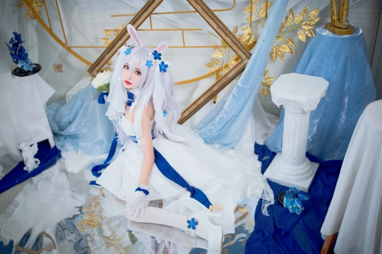 花柒Hana《拉菲花嫁》主题写真：28张全套美图