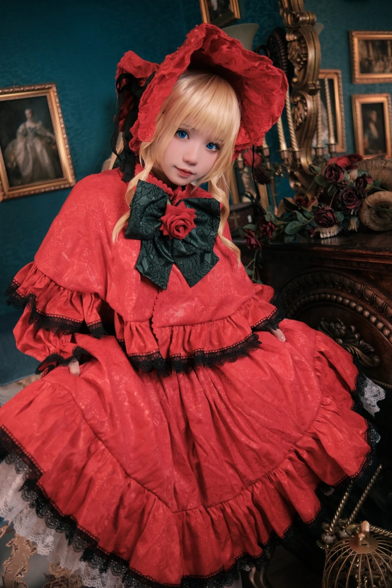 花柒Hana《蔷薇少女真红》主题写真：13张全套美图