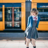 花柒Hana《唐可可校服》主题写真：15张全套美图