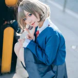 花柒Hana《唐可可校服》主题写真：15张全套美图