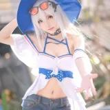 花柒Hana《斯卡蒂泳装》主题写真：17张全套美图