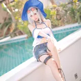 花柒Hana《斯卡蒂泳装》主题写真：17张全套美图