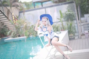 花柒Hana《斯卡蒂泳装》主题写真：17张全套美图