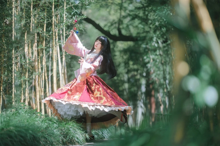 花柒Hana《蓬莱山辉夜》主题写真：11张全套美图
