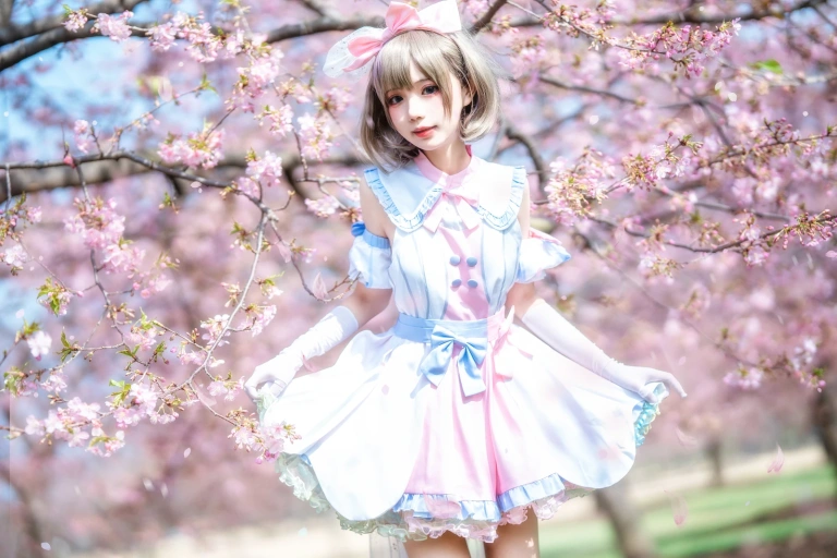 花柒Hana《唐可可打歌服》主题写真：9张全套美图