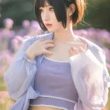 花柒Hana《马鞭草》主题写真：15张全套美图