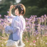 花柒Hana《马鞭草》主题写真：15张全套美图