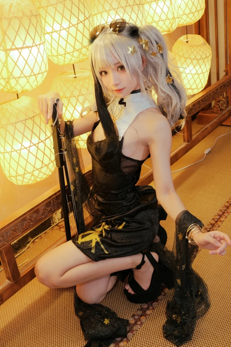 花柒Hana《食铁兽音律联觉》主题写真：22张全套美图