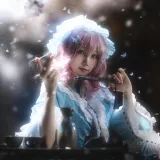 花柒Hana《星雨幽幽子》主题写真：9张全套美图