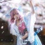 花柒Hana《星雨幽幽子》主题写真：9张全套美图