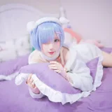 花柒Hana《蕾姆绵羊》主题写真：9张全套美图