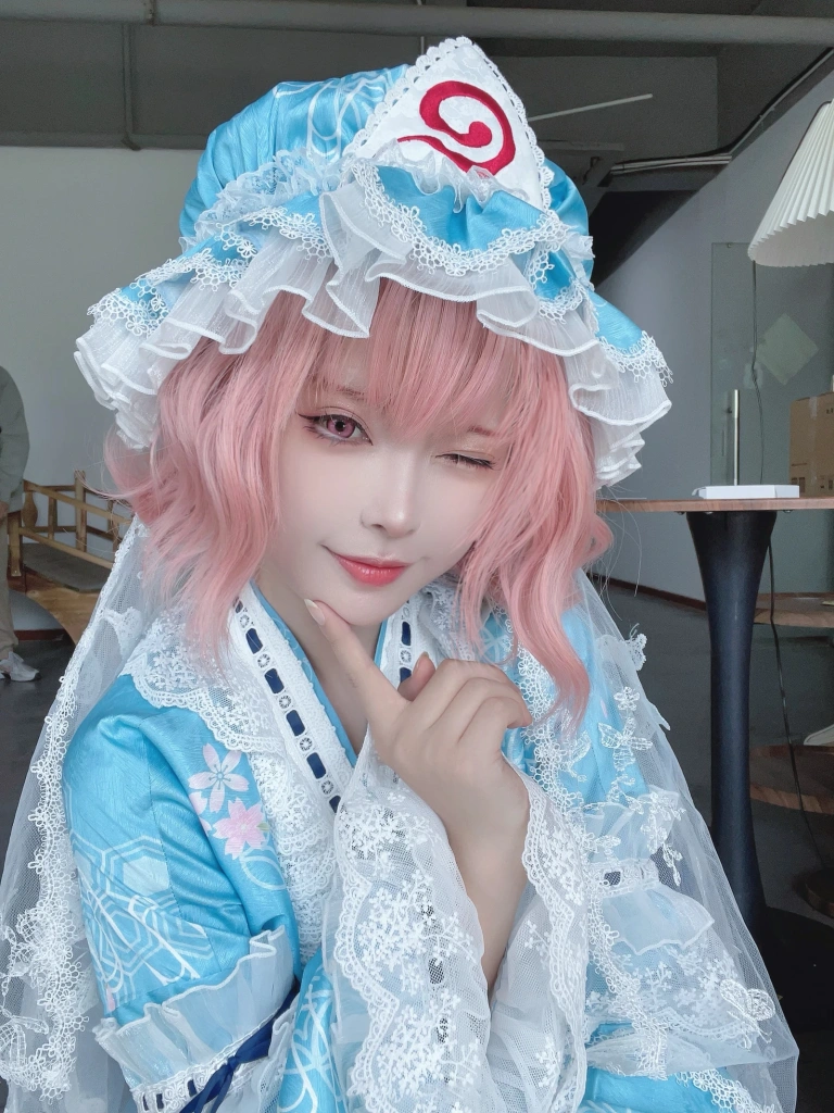花柒Hana&肃雨雨雨《八云紫+西行寺幽幽子》主题写真：16张全套美图