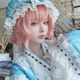 花柒Hana&肃雨雨雨《八云紫+西行寺幽幽子》主题写真：16张全套美图