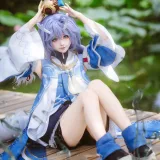 花柒Hana《崩坏 星穹铁道 白露》主题写真：14张全套美图