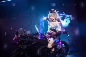 花柒Hana《崩坏 星穹铁道 银狼》主题写真：17张全套美图