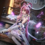 花柒Hana《崩坏 星穹铁道 符玄》主题写真：14张全套美图