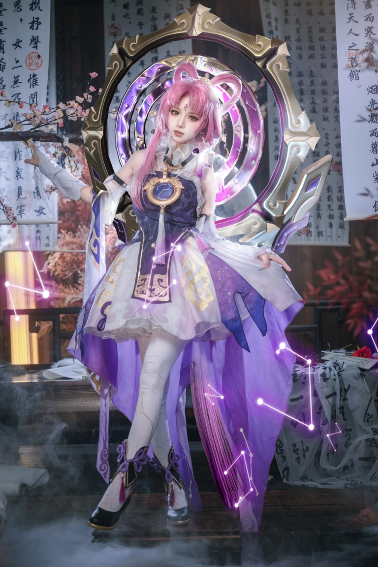 花柒Hana《崩坏 星穹铁道 符玄》主题写真：14张全套美图