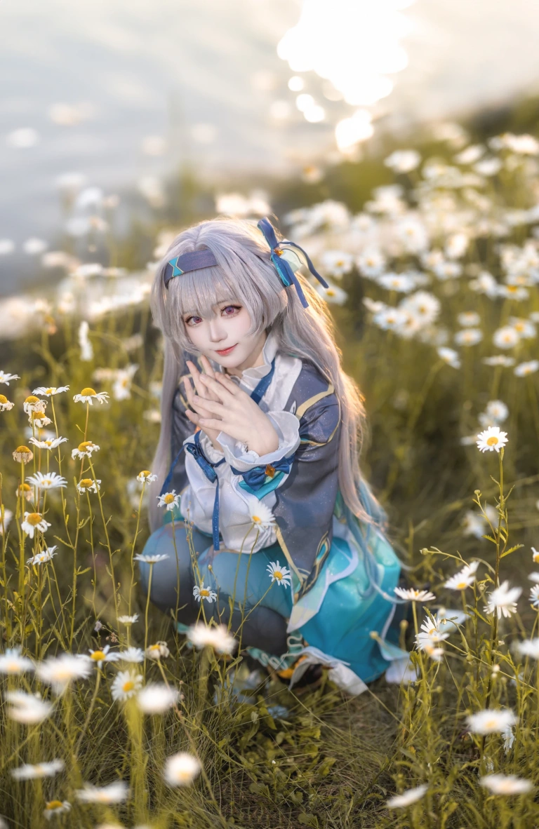 花柒Hana《崩坏 星穹铁道 流萤》主题写真：18张全套美图