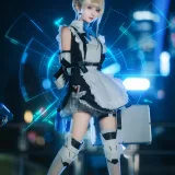 花柒Hana《蔚蓝档案 飞鸟马时》主题写真：15张全套美图