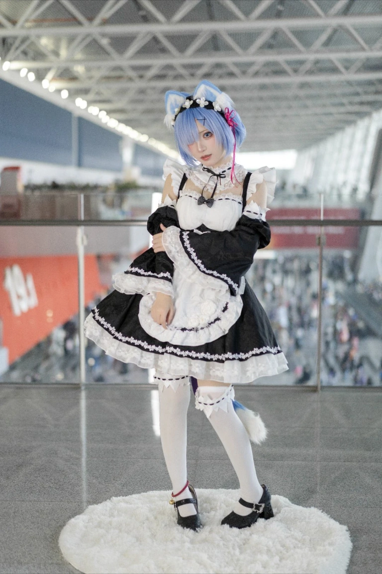 花柒Hana《萤火虫CPGZ07动漫嘉年华 猫猫蕾姆》主题写真：107张全套美图，含1个视频