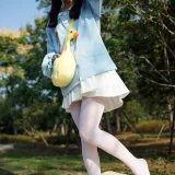 森萝财团《JKFUN-031 《野餐、爆蛋和彩蛋》 踩物 白丝50D 默陌》主题写真：23张全套美图，含1个视频